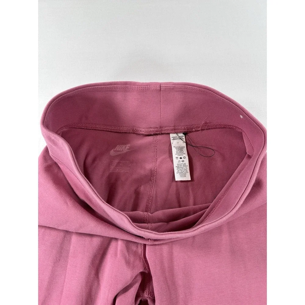 NEW Nike Women's Sportswear Sz S Essential High Rise Leggings Pink Yoga Walking